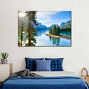 Sunny Maligne Lake Wall Art Sunny Maligne Lake Wall Art