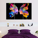 Abstract Butterfly Faces Wall Art Abstract Butterfly Faces Wall Art