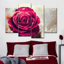 Textured Grunge Rose Wall Art Textured Grunge Rose Wall Art