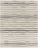 Moorebank Black Striped Wool Rug Moorebank Black Striped Wool Rug