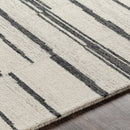 Moorebank Black Striped Wool Rug Moorebank Black Striped Wool Rug