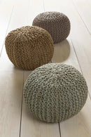 Merrittstown Cotton Knitted Pouf Merrittstown Cotton Knitted Pouf