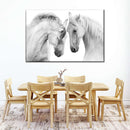 White Horse Couple Wall Art White Horse Couple Wall Art