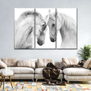 White Horse Couple Wall Art White Horse Couple Wall Art