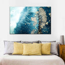 Blue White Gold Abstract Wall Art Blue White Gold Abstract Wall Art