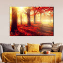 Bright Red Forest Wall Art Bright Red Forest Wall Art
