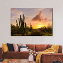 Cactus Sunset Wall Art Cactus Sunset Wall Art