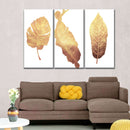 Triple Golden Leaves Wall Art Triple Golden Leaves Wall Art