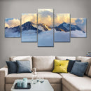 Alpine Snowy Mountains Wall Art Alpine Snowy Mountains Wall Art