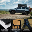 Naturnest Andromeda Khaki Soft Shell Rooftop Tent With Large Panoramic Skylight & YKK Doors (SAK72384) Naturnest Andromeda Khaki Soft Shell Rooftop Tent With Large Panoramic Skylight & YKK Doors (SAK72384)