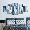 Striped Blue Abstract Wall Art Striped Blue Abstract Wall Art