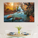 Autumnal Forest Waterfall Wall Art Autumnal Forest Waterfall Wall Art
