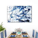Abstract Navy Drip Wall Art Abstract Navy Drip Wall Art