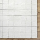 Nissa White Gray Checkered Wool Rug Nissa White Gray Checkered Wool Rug