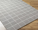 Nissa Gray Checkered Wool Rug Nissa Gray Checkered Wool Rug