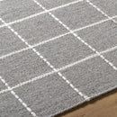 Nissa Gray Checkered Wool Rug Nissa Gray Checkered Wool Rug