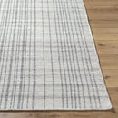 Nissa Gray Blue Checkered Wool Rug Nissa Gray Blue Checkered Wool Rug