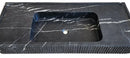 Nero Marquina Marble Wall-mount Bathroom Vanity Sink Fluted Front (W)20" (L)48" (H)5" Nero Marquina Marble Wall-mount Bathroom Vanity Sink Fluted Front (W)20" (L)48" (H)5"