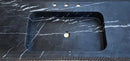 Nero Marquina Marble Wall-mount Bathroom Vanity Sink Fluted Front (W)20" (L)48" (H)5" Nero Marquina Marble Wall-mount Bathroom Vanity Sink Fluted Front (W)20" (L)48" (H)5"