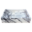 New York Marble Wall-mount Bathroom Sink Polished (W)16" (L)24" (H)5" front view New York Marble Wall-mount Bathroom Sink Polished (W)16" (L)24" (H)5" front view