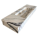 New York Marble Wall-mount Bathroom Sink Hidden Drain Polished (W)16" (L)43" (H)6" New York Marble Wall-mount Bathroom Sink Hidden Drain Polished (W)16" (L)43" (H)6"
