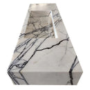 New York Marble Wall-mount Bathroom Sink Hidden Drain Polished (W)16" (L)43" (H)6" New York Marble Wall-mount Bathroom Sink Hidden Drain Polished (W)16" (L)43" (H)6"