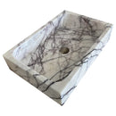 New York Marble Rectangular Wall-mount Bathroom Sink Polished (W)16" (L)24" (H)5" New York Marble Rectangular Wall-mount Bathroom Sink Polished (W)16" (L)24" (H)5"