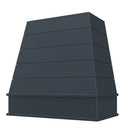Navy Blue Wood Range Hood With Tapered Shiplap Front and Block Trim - 30", 36", 42", 48", 54" and 60" Widths Available Navy Blue Wood Range Hood With Tapered Shiplap Front and Block Trim - 30", 36", 42", 48", 54" and 60" Widths Available