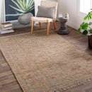 Rice Dusty Sage Fringed Jute Carpet Rice Dusty Sage Fringed Jute Carpet
