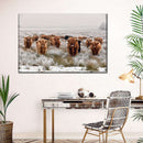 Winter Highland Cows Wall Art Winter Highland Cows Wall Art