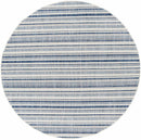 Olin White&Blue Striped Nordic Rug Olin White&Blue Striped Nordic Rug