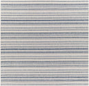 Olin White&Blue Striped Nordic Rug Olin White&Blue Striped Nordic Rug
