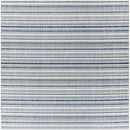 Olin White&Blue Striped Nordic Rug Olin White&Blue Striped Nordic Rug