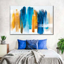 Blue And Gold Abstract Wall Art Blue And Gold Abstract Wall Art