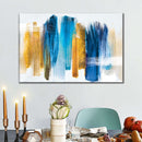 Blue And Gold Abstract Wall Art Blue And Gold Abstract Wall Art