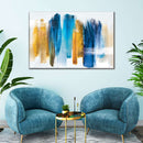 Blue And Gold Abstract Wall Art Blue And Gold Abstract Wall Art