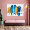 Blue And Gold Abstract Wall Art Blue And Gold Abstract Wall Art