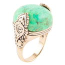 Ornate Lime Turquoise Ring Ornate Lime Turquoise Ring
