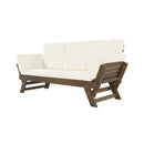 Outdoor Adjustable Wooden Patio Daybed Sofa With Cushions (SAK41345) Outdoor Adjustable Wooden Patio Daybed Sofa With Cushions (SAK41345)