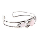 Pink Opal and Sterling Silver Cuff Bracelet Pink Opal and Sterling Silver Cuff Bracelet