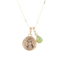 Pisces - Zodiac Green Jade Golden Charm Necklace Pisces - Zodiac Green Jade Golden Charm Necklace
