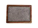 Plancha "Atizar" Volcanic Rock Serving Plate with Wooden Base 9 x 12 Inches Plancha "Atizar" Volcanic Rock Serving Plate with Wooden Base 9 x 12 Inches