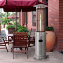 Portable Cylindrical Freestanding Outdoor Round Glass Tube Propane Patio Heater, 41K BTU (SAK93913) Portable Cylindrical Freestanding Outdoor Round Glass Tube Propane Patio Heater, 41K BTU (SAK93913)