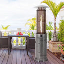 Portable Cylindrical Freestanding Outdoor Round Glass Tube Propane Patio Heater, 41K BTU (SAK93913) Portable Cylindrical Freestanding Outdoor Round Glass Tube Propane Patio Heater, 41K BTU (SAK93913)