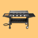 Portable Outdoor 4 Burner Propane Flat Top Gas Grill W/ Wheels, 60K BTU (SAK66104) Portable Outdoor 4 Burner Propane Flat Top Gas Grill W/ Wheels, 60K BTU (SAK66104)