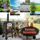Portable Outdoor Wood Fired Pizza Oven W/ Pizza Stone & Waterproof Cover (SAK82635) Portable Outdoor Wood Fired Pizza Oven W/ Pizza Stone & Waterproof Cover (SAK82635)
