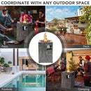 Premium 16FT Square Outdoor Propane Fire Pit W/ Lava Rocks Waterproof Cover, 30,000 BTU (93195268) Premium 16FT Square Outdoor Propane Fire Pit W/ Lava Rocks Waterproof Cover, 30,000 BTU (93195268)