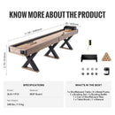 Premium 2-In-1 Shuffleboard Game Table Set With Bowling Combo (SAK81698) Premium 2-In-1 Shuffleboard Game Table Set With Bowling Combo (SAK81698)