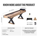 Premium 2-In-1 Shuffleboard Game Table Set With Bowling Combo (SAK81698) Premium 2-In-1 Shuffleboard Game Table Set With Bowling Combo (SAK81698)