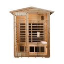 Premium 2-Person Indoor Outdoor Low EMF FAR-Infrared Hemlock Wood Personal Home Sauna Spa, 1750W (SAK27451) Premium 2-Person Indoor Outdoor Low EMF FAR-Infrared Hemlock Wood Personal Home Sauna Spa, 1750W (SAK27451)